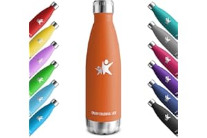 KollyKolla Gourde Inox Isotherme - 350/500/650/750ml, Bouteille d'eau Acier Inoxydable à Double Paroi Reutilisable Gourdes Sans BPA Etanche Bidon Anti Fuite pour Enfant & Adulte, Sport, Gym, école
