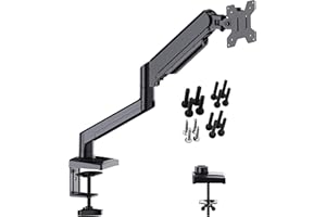 ATHLETIC Supporto Monitor da Scrivania, Braccio per Monitor per Schermo LED LCD da 13 a 27 Pollici, Supporto Monitor pc con Morsetto, Staffa Monitor