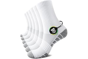 TUUHAW Chaussettes Homme Femme Coton Éponge Chaussettes de Sport (Lot de 6) Pour Tennis Course Trekking Golf, OEKO-TEX Standard 100