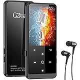 AGPTEK MP3 Player, 32GB Bluetooth 4.2 MP3 Player mit Kopfhörer, 2.4 Zoll TFT Bildschirm, FM, FM-Record,Schrittzähler, HiFi, Z