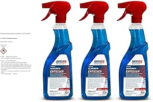 ‎EUROLUB EUROLUB 3x Scheibenenteiser Sprühflasche 750ml 813750