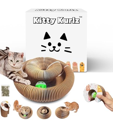 thumbnail image 2 of 2 PCS Kitty Kurlz Cat Toy Magic Organ Cat Scratching Board Toy Kitty 2 of 14
