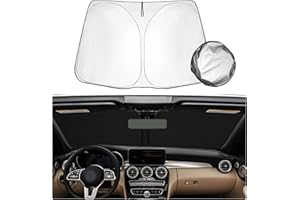 SHAOHAO Compatibile con Mercedes Classe C W206 C205 W205 2021 2022 2023 2024 Parasole in tessuto rivestito in argento parasole pieghevole con protezione UV e dal calore Mercedes W206