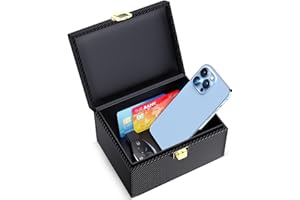 LANPARD Faraday Box for Car Keys, Keyless Entry Car Key Signal Blocking Box, RFID Anti-Theft Faraday Cage, Car Key Fob Safe Protector for Car Phone Credit Card Security