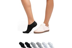 DANISH ENDURANCE Fantasmini Uomo Cotone, Calzini Corti Estivi Uomo Donna, Fantasmini Invisibili e Traspiranti, Unisex, 6 Paia