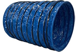 ANIMO CONCEPT DOG Copenhagen Agility Run Tunnel d'Agility Rigide First 1 Mètre Bleu 1 Unité