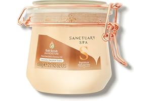 Sanctuary Spa Scrub al sale del Mar Morto con olio di cocco, senza oli minerali, cruelty free e vegano, 650 g