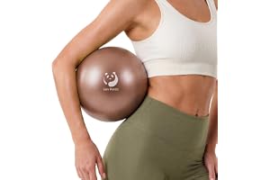 Slim Panda Gymnastikboll Liten, 23 cm Pilatesboll med uppblåsbart sugrör, mjuk yogaboll Uppblåsbar träningsboll för seniorterapi, hem, fitness, balansträning