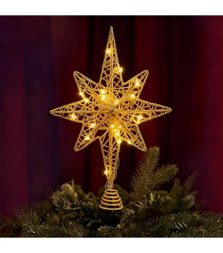 Albero di Natale cono con luci a led Color Oro decorazione natalizia