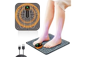 LEMENG Masajeador de Pies Eléctrico, 8 Modos de Masaje y 19 Niveles de Intensidad, Portátil Recargable, Alivio Duradero, Fácil de Usar, Mejora la Circulación Sanguínea