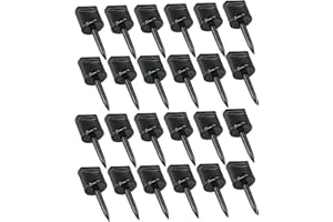 KURUGEILI 24 pcs Nylon Target Nail Durable Target Face Pin Archery Target Pin Fixed for Target Papers, EVA Target Foam,Straw Archery Target