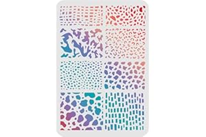 FINGERINSPIRE Pochoirs rectangulaires réutilisables pour peinture sur bois, sol, mur et carrelage - 29,7 x 21 cm