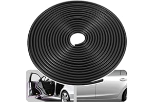COMFLEEP Car Door Edge Protector, 5M Rubber Trim Seal Protector with U Shape Door Edge Guard, Fit for Most Cars (Black, 16FT)