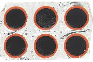 esKapad 6 Pièces de Réparation, Rustines pour Chambre A Air Velo, Diamètre 25mm