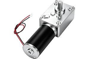 Reversibel Snäckväxelmotor, Dc12V 10-400Rpm Hög Vridhastighet Reducera Växelmotor Elektrisk Växellåda Motor, Snäckväxlad Utbytesmotor Med 8 Mm D-Axel (12V 20Rpm)