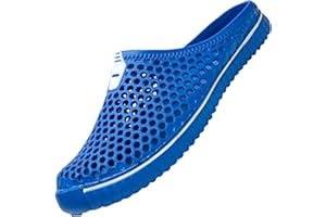SAGUARO Clogs Atmungsaktiv Mesh Hausschuhe Sommer Hohl Latschen Gartenschuhe Freizeit Badeschuhe Strand Aqua Slippers Flach Sohle Pantoffeln Damen Herren
