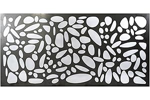 ACEROPANEL Chapa Perforada Decorativa de Hierro | Panel Metálico Hierro en Crudo | 2x1 m | Ideal para Decoración de exteriores | Vallas, Celosías, Paredes, Balcones, Jardines | Mod. 32