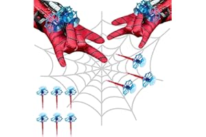 PTBWS Set di 2 Launcher Glove, Guanti Bambino,Guanti Launcher per Giochi per Bambini, Glove Launcher Set, Spider Web Launcher Toy,Giocattoli Educativi per Bambini