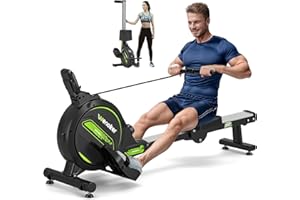 ‎WENOKER Wenoker Rudergerät für Zuhause, Leises Magnetisches Rudergerät mit APP & LCD-Display,16 Stufen Widerstand, Indoor-Gerät für das Home-Gym, Cardio-Trainingsgerät, 160 kg Kapazität