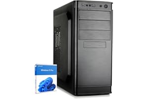 ‎DCL24.DE dcl24 Office Rechner AMD Ryzen 5 5600G, AMD Radeon Grafik Vega - 500GB SSD, 16GB DDR4, schneller Computer mit 6x4.4 GHz, WLAN, Windows 11 Pro Home PC für Büro und Homeoffice [19772]