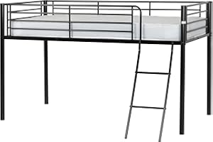 Seconique Kora 3' Single Mid Sleeper Bed in Black