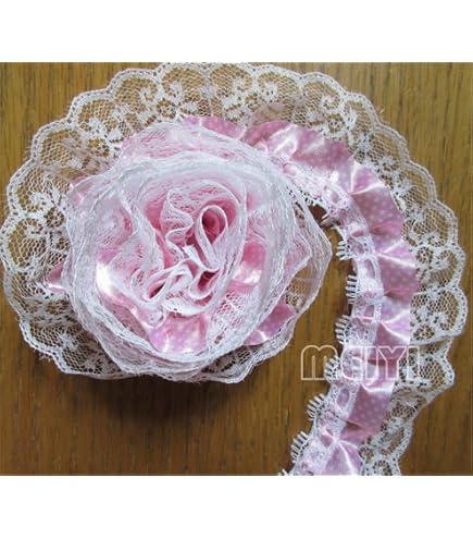 Nastro Di Pizzo Vintage Con Perline E Rose Ricamate, Larghezza 5 Cm, Lunghezza 0,9 M, Per Cucito, Abiti Da Sposa E Decorazioni Fai Da Te, Colore Bianco