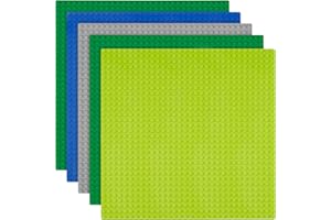 XiYee Base Piattaforma per Classic, 5 Pezzi 25,5 x 25,5 cm Classic Base da Costruzione, Base per Costruzioni con Tutte Le Principali Marche