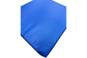 AR KOMFORTKING ARK 3PC Outdoor Garden Rattan Cushions Comfy Seat Pads with Removable Cover | Water-Repellent, Durable [ Single Sofa 104 x 52 x 5 cm | 2 Chairs 52 x 52 x 5 cm (ROYAL BLUE, 3PC 1x sofs, 2x chair)