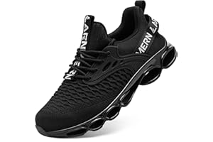 LARNMERN Sicherheitsschuhe Arbeitsschuhe Damen Anti-Smashing Dämpfung Mode Stahlkappe Arbeitsturnschuhe Komfort Leicht