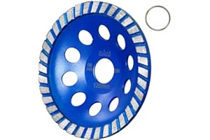 SALI Premium Diamant-Schleiftopf 125x22,2mm Schleifscheibe 10mm Diamant Schleifteller Universal,für Beton, Naturstein, Fliesenkleber, Granit