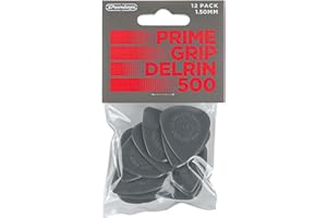 JIM DUNLOP Púas Delrin 500 Prime Grip 1,50mm Saco de 12