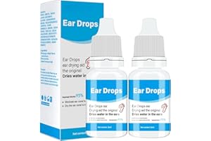 MZJKPA 2pcs Ear Drops for Swimmers,Ear Drops for Ear Inf/ection & Tinnitus Treatment,Ea/r Oil for Earache Relief,Ea/r Wax Removal,Useful E/ar Drops for Itchy E/ars,Ideal for Swimming,Diving & Water Sports