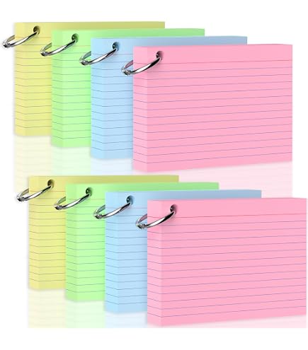 index card binder ring 40-Pack Metal Loose Leaf Rings – 1.2 Inch Silver Fasteners For Office, School three packs per carton (195 cards in total) Oxford Index Card Binder with