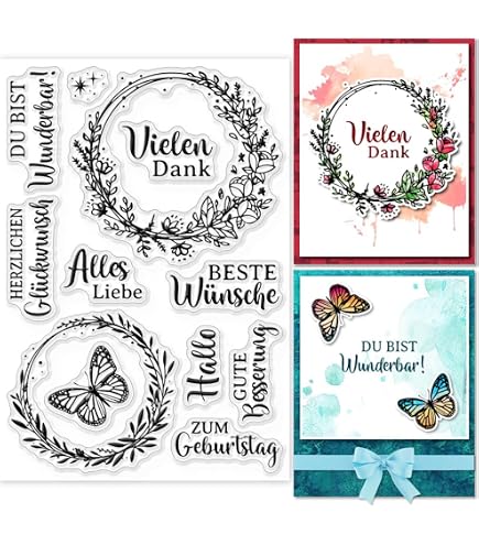 2 Pièces Tampons pour Scrapbooking Dies Scrapbooking Tampons Scrapbooking Pochoir Plantes Et Fleurs Dies Scrapbooking pour la Fabrication de Cartes DIY Craft Embossing
