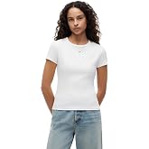 Tommy Jeans TJW SLIM ESSENTIAL RIB SS Tiş&ouml;rt Kadın