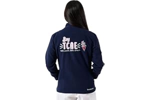 Nurse is Love Chaqueta Polar Mujer para TCAE NAVY - Sudaderas Mujer sin Capucha, Forro Polar de Invierno Doble Bolsillo y Cremallera Facil de Lavar | Ideal para Regalos Enfermera Original
