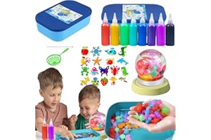 Tchsrim Acqua Gel,Magic Water Elf DIY Sea Life Creature,Set Creativo 3D Aqua Gelz,12 Flaconi di Gel Colorato,Giocattoli Fatti a Mano per Bambini, Set di Giocattoli Acquatici per Ragazzi e Ragazze