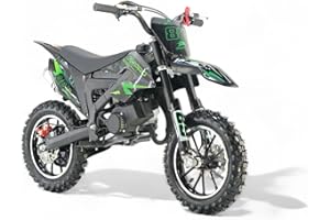‎KXD KXD 706 49ccm 2Takt Dirt Bike Dirtbike CrossBike Kinder Enduro pocket 49cc Bis 45 km/h Pitbike PocketBike Motocross Motorrad Motorbike Motorsport Pocket Vollcross Crossbike grün