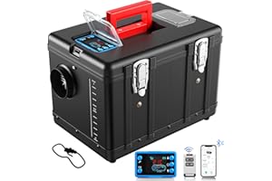 YiLFo Dieselheizung 8KW, All-in-One Standheizung Diesel, 12V 24V DC Tragbare Diesel Luftheizung, 5L Kraftstofftank mit Schalldämpfer und Bluetooth-APP Steuerung, Schnelles Aufheizen, Geräuscharm