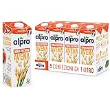 Alpro Haferdrink Ohne Zucker 8x1 L haltbar, vegan & laktosefrei, reich an Ballaststoffen, mit Calcium und Vitaminen