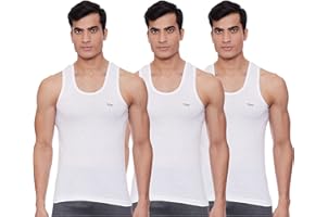LUX VENUS Men's Cotton Vest (Pack of 3)