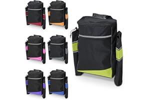 LIFE WITH DIGNITY Biscay Sac de Béquille de Mobilité - Vert | Sac pour scooter de mobilité sac pour fauteuil roulant support pour canne de marche sacs et paniers pour fauteuil roulant et scooter de mobilité accessoires