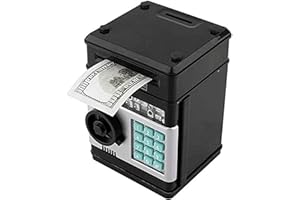 COOCNH Tirelire électronique en Forme de Cochon pour espèces, pièces de Monnaie, boîte à Billets, Coffre-Fort Automatique pour Billets, Mot de Passe, Distributeur ATM - Cadeau d'anniversaire pour Enfants