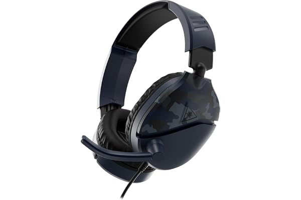 Turtle Beach Auriculares para juegos Recon 70 Blue Camo para PS4, PS5, Nintendo Switch, Xbox One y PC