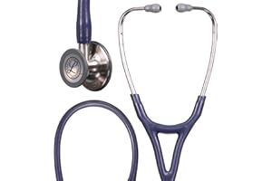 3M Littmann Cardiology IV Diagnostic Stethoscope, Stainless-finish Chestpiece, Midnight Blue Satin-Finish Tube, 27 inch, 6187C