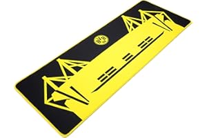 snakebyte BVB Gaming Mauspad XL - Offiziell lizenziertes Borussia Dortmund Mousepad XL / verbessert Präzision, Geschwindigkeit / Rutschfest / Reibungsarm / Low Latenz / verschleißfest / Größe 80x30cm