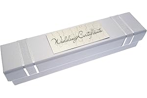 WHITE COTTON CARDS Wedding Bliss Certificate Holder, WBG7, Cotton, 22.5 x5 x 4.3 cm