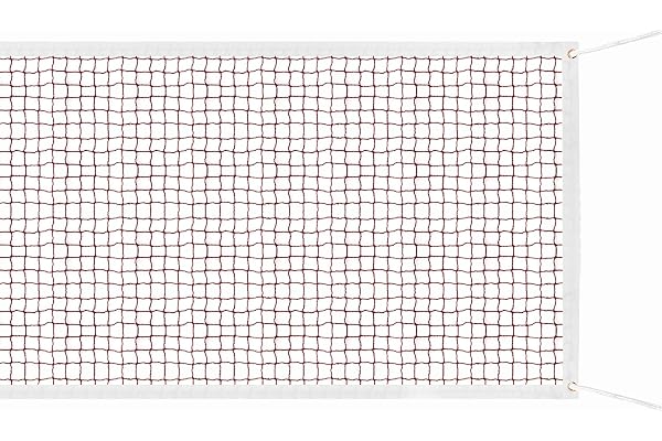 Filet de Badminton Portable en Fibre Polypropylène Filet de Tennis Rouge Pliable 610 * 76 CM - Facile à Monter- Filet de Volley-Ball Réglable pour Sports Intérieurs ou Extérieurs