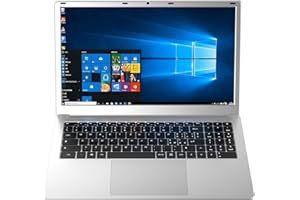 difinity Quad PC Laptop 15.6 Inches FullHD (N3450 4x2.2 GHz, 8GB RAM, 256GB SSD, WLAN, Bluetooth, Windows 11 Pro) French AZERTY Keyboard #6839