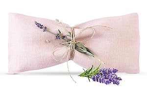 ‎COZY LINEN COZY LINEN Lavendel-Augenkissen – Aromatherapie & Stressabbau, Bio-Leinsamen-Augenmaske, Yoga-Geschenk, Spa-Schlafentspannung, gewichtetes Kissen, umweltfreundlich